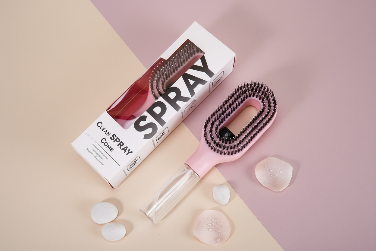 Peachy Pink Spray Brush Hero